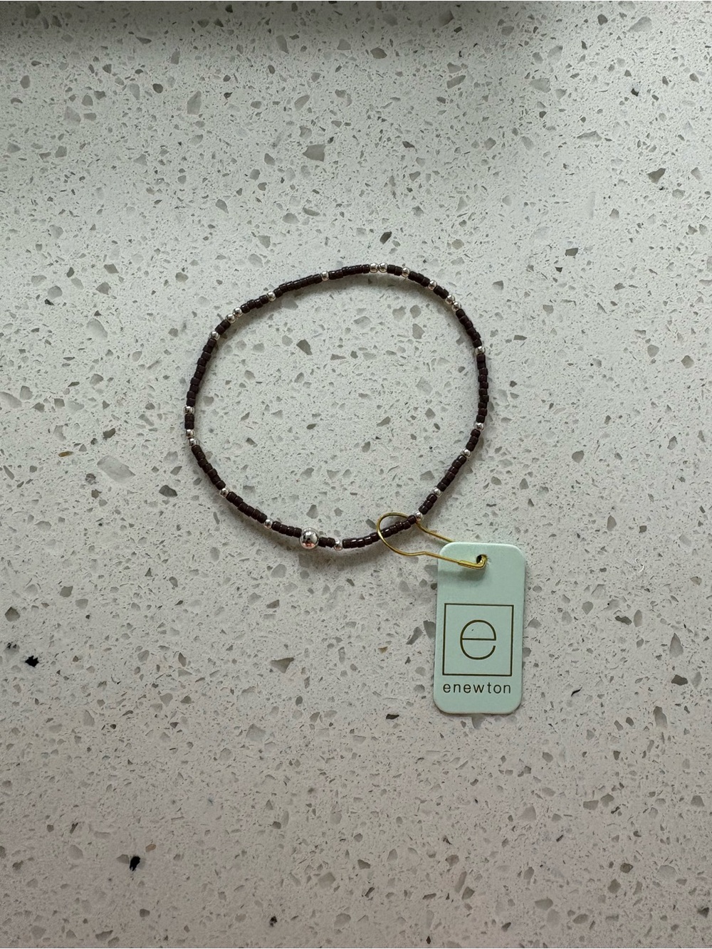 Dark purple and silver enewton bracelet